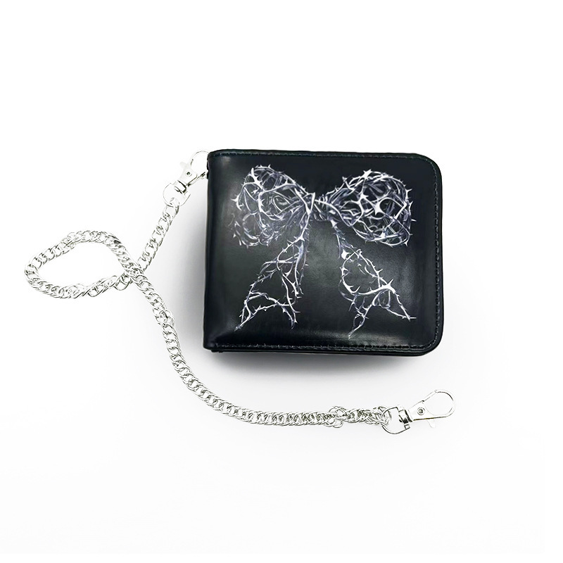 New Foreign Trade Wallet, Cross-Border Skull Wallet, Dark Print Men's Wallet, Small Change and Card Holder New Foreign Trade Wallet, Cross-Border Skull Wallet, Dark Print Men's Wallet, Small Change and Card Holder