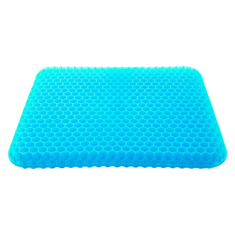 Cojín de verano de gel de nido de abeja más grueso al por mayor sedentario, no cansado, cojín de trasero transpirable, cojín de enfriamiento de coche