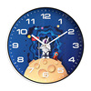 Children's cartoon watch, quartz wall astronaut for bedroom, 14inch, 35cm