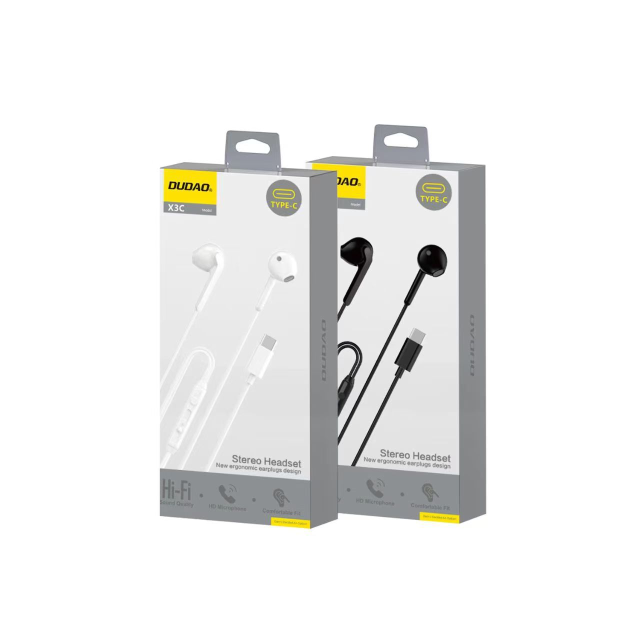 Unique X3C Wired Earphones Suitable for Apple 15/16 Huawei Xiaomi Mobile Phone Type-C In-Ear Wired Earphones