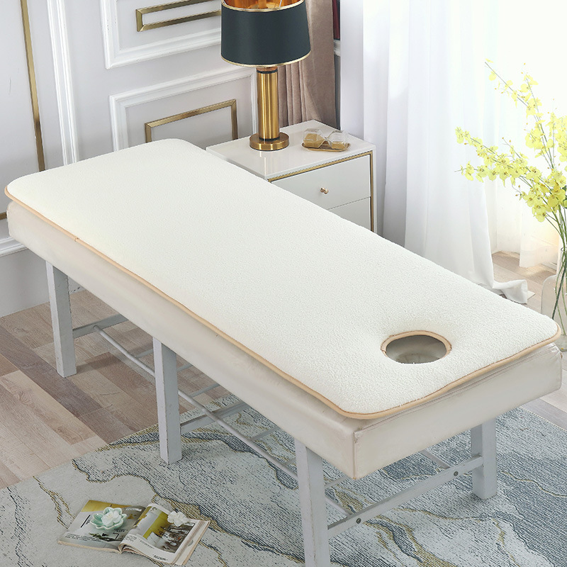 Beauty Mattress Thickeneded with Holes for Massage and Physiotherapy Cashmere Warm Memory Foam Anti-Slip Beauty Salon Use Kkω