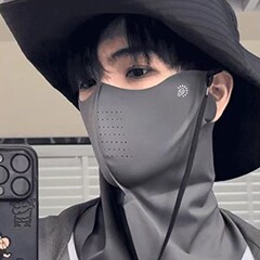 ネックゲートル日焼け止めマスク両面ナイロン日焼け止め湾曲した跡のないマスク大型バージョン氷のような通気性のある目の保護マスク