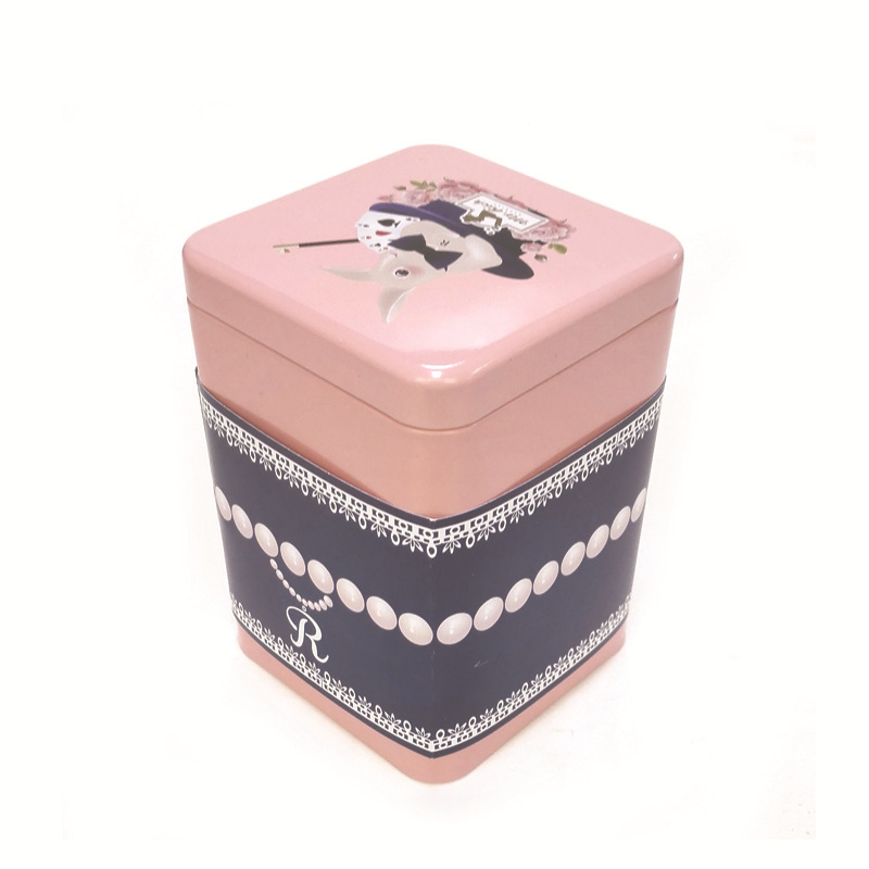 可爱卡通方形复活节小礼品包装铁盒 散装夹心彩蛋巧克力包装盒