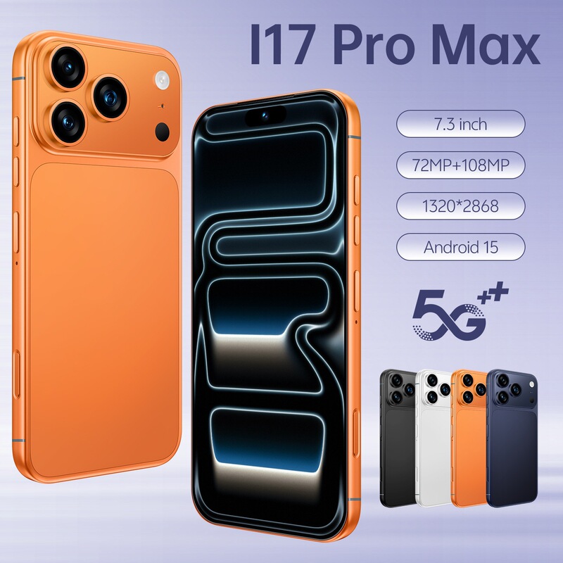 Cross-Border Mobile Phone Brand New I17Promax Smartphone 7.3-Inch 4+64g Android Phone Tk Best-Selling Model