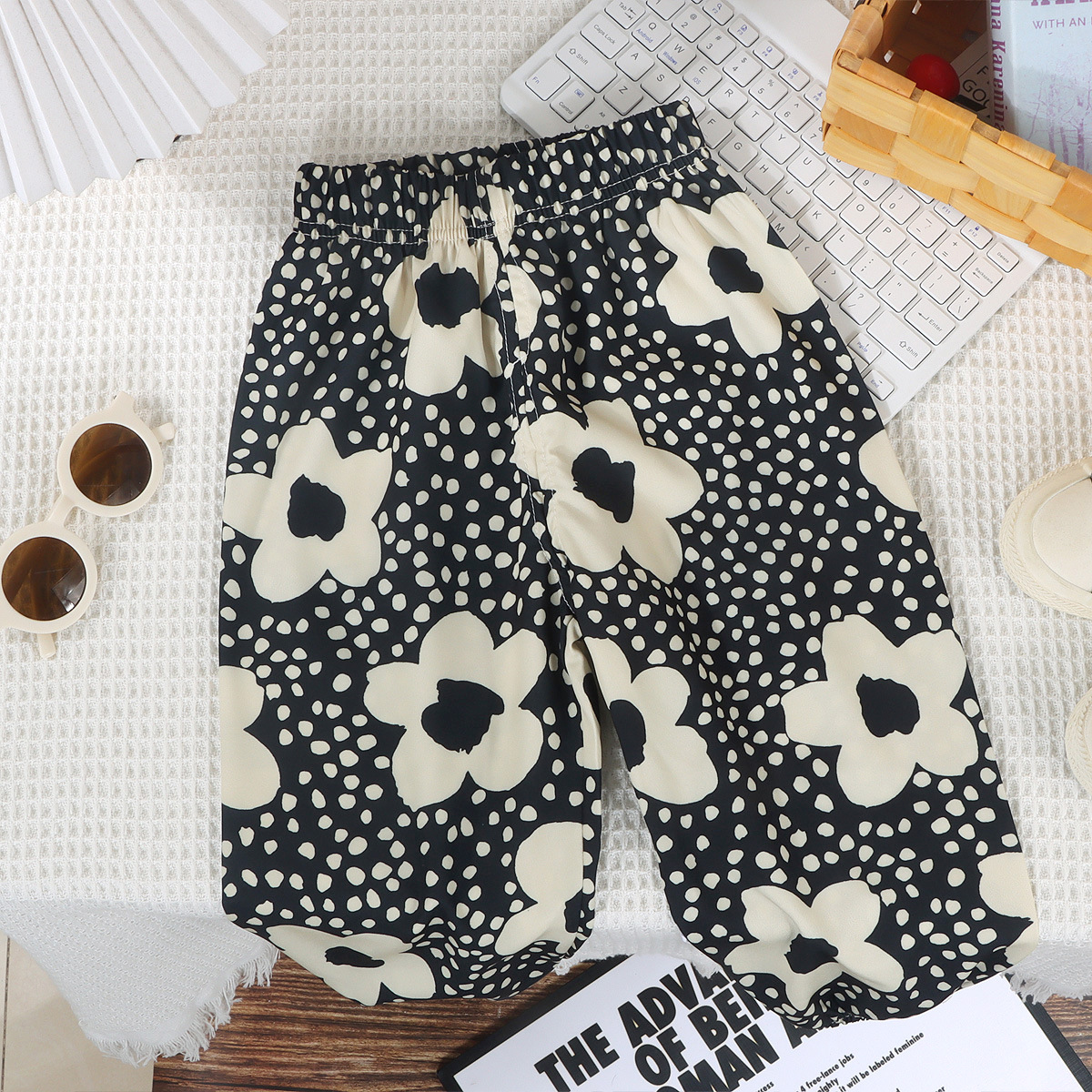 [Personalizado] Pantalones anti-mosquitos para niños, pantalones de verano de nueve puntos, pantalones de estilo coreano para niños y niñas, pantalones para niños de moda