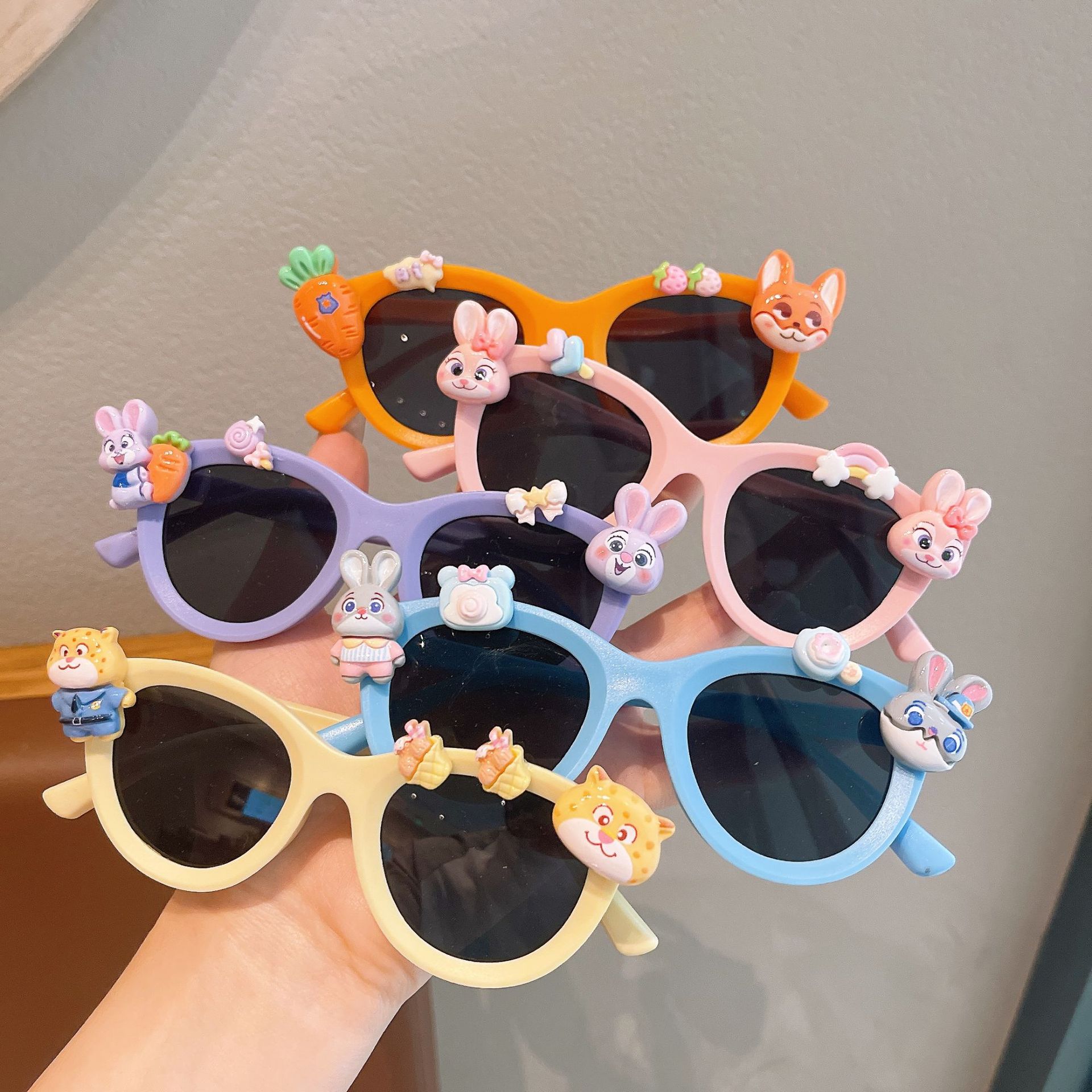Children's Sunglasses Cartoon Cute Baby Sunshade Polarized Sunglasses for Boys and Girls Sun Protection Silicone Glasses UV Protection