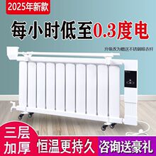 移动注水电暖器家用取暖器节能省电加水电暖气片家用水暖北方供暖