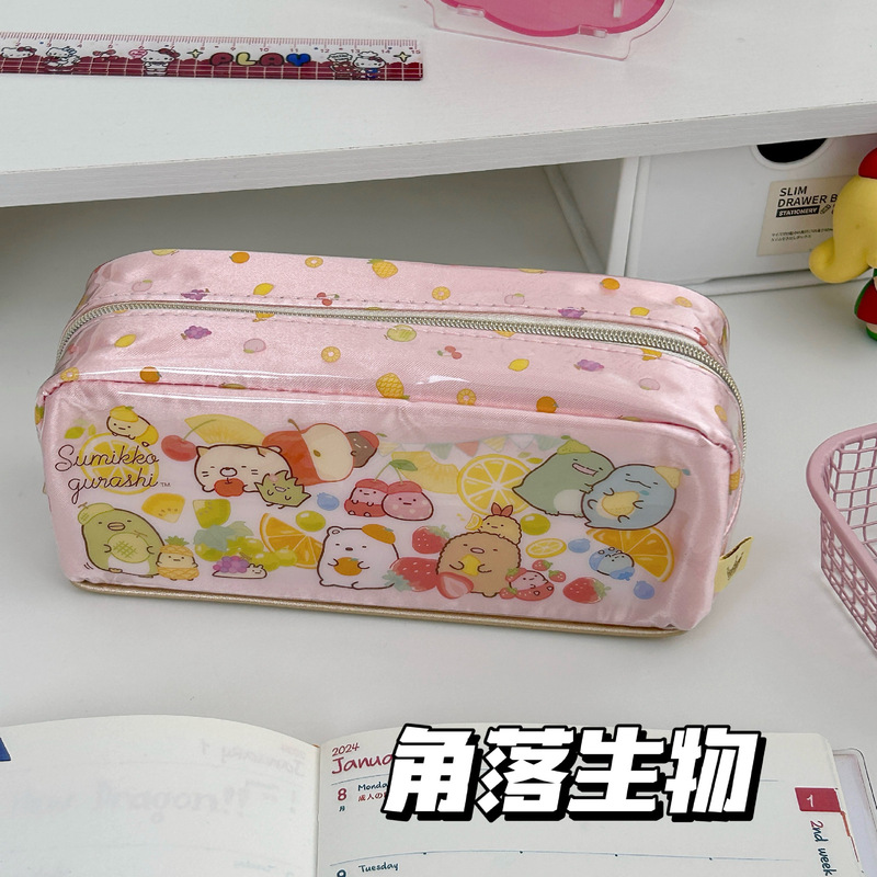 コーナーバイオ フルーツ鉛筆バッグ ins 学生 日本製 高価値 大容量 文具箱 化粧 中学生筆箱|undefined