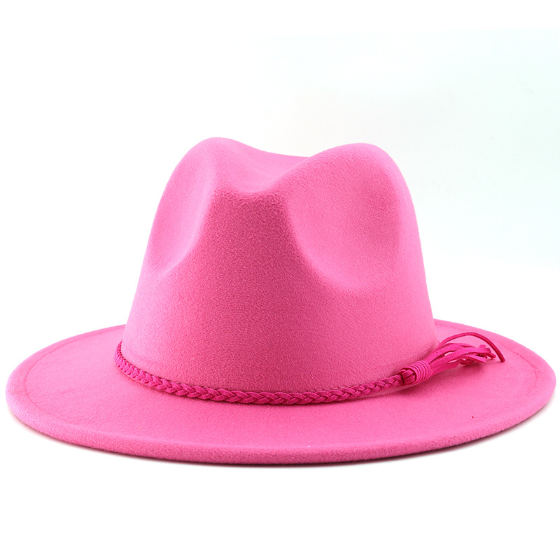 Klassischer Prairie Unisex Jazzhut Mit Wildlederquaste_voghion.com