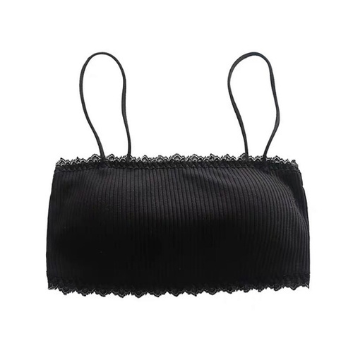 Cross-border wholesale lace threaded tube top, one-line waist, beautiful back underwear, girl's inner wear, chest strap, chest pad, vest suspender