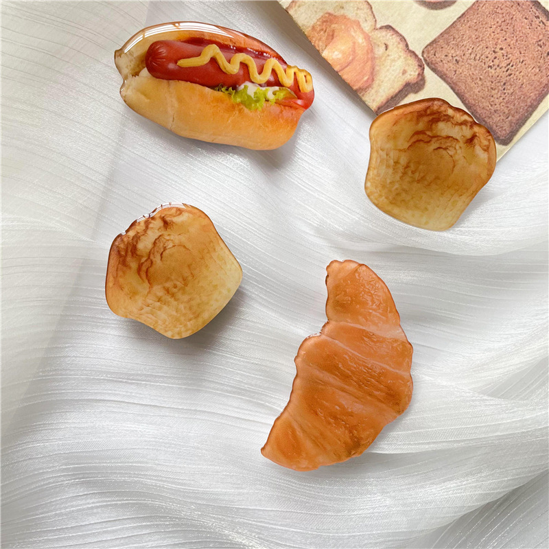 17g Weight Airbag Bracket Classification Acrylic Material Ice Cream, Waffle, Croissant, Cake Pattern Cute Style Ice Cream Waffle Croissant Acrylic Cute Airbag Bracket 3