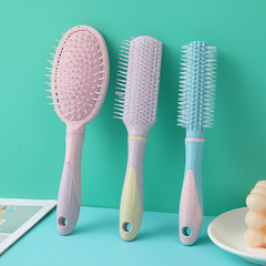 Cartoon Plastic Comb for Kids, Portable Hair Styling Comb, Roller Brush, Massage Curling Comb, Styling Comb