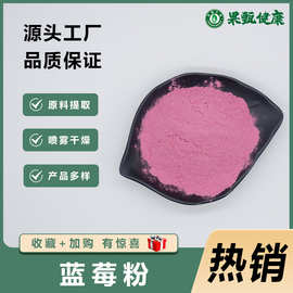 蓝莓粉固体饮料水溶食品级花青素蓝莓浓缩汁粉果甄生物现货