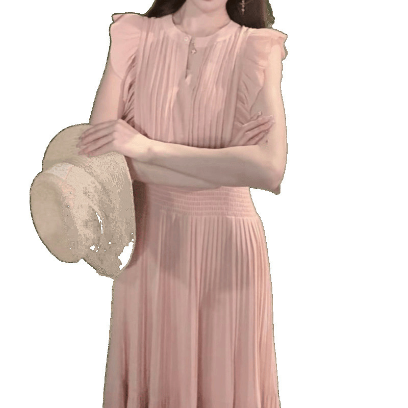 女性の2025新しい夏のハイエンドロングスカートニッチ痩身フレンチファッションドレス|undefined