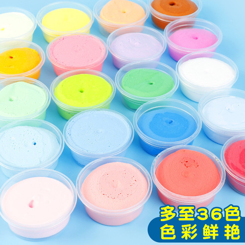 Ultra-light clay diy hand tools plasticine clay 36 colors large packaging with mold space clay for children