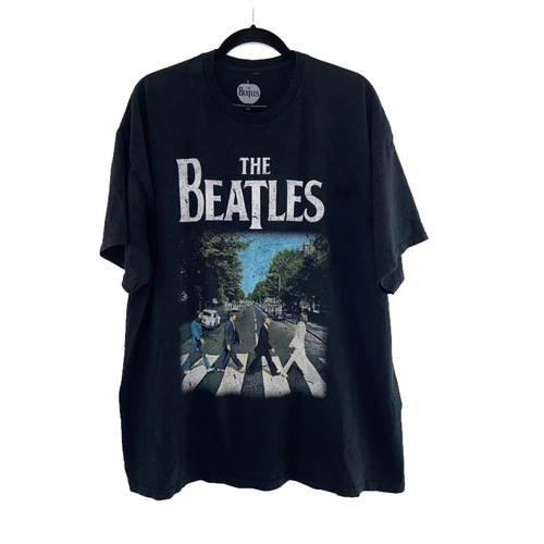 Vintage Rock American Retro Oversize Spray T-Shirt of The Beatles