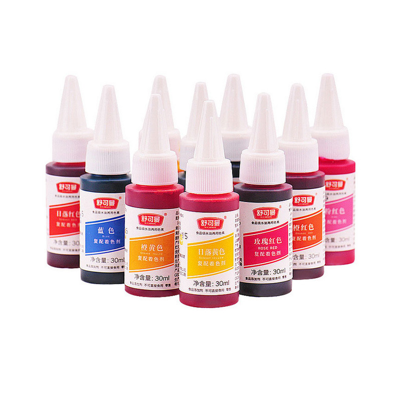 Baking Ingredients Shukoman Pigment 30ml Coloring Agent Macaron Fondant Ingredients 14 Colors Available