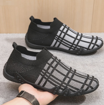 Zapatos de hombre de verano de malla transpirable, zapatos de beans perezosos, zapatos casuales delgados, zapatos de calcetines cómodos. image 3