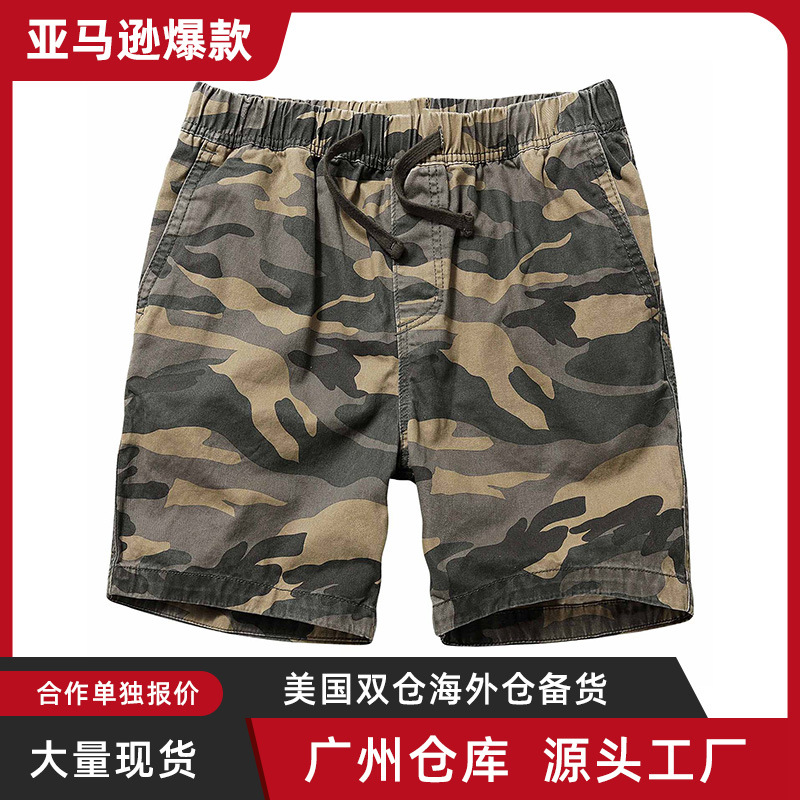 AKARMY工装裤男迷彩裤短裤AF男休闲裤宽松多口袋3分4分短裤 AK411