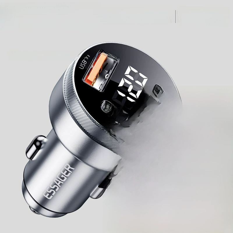 Зарядное устройство ESSAGER, зажигалка, 80W, алюминиевый сплав, с LED-дисплеем