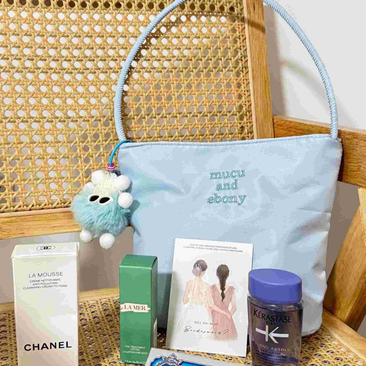 Bolsa de mano de estilo coreano de alto nivel, bolsas de mano de nicho de lujo ligeras, bolsas de actividades de apertura de belleza, bolsas de regalo prácticas para clientes