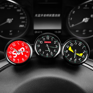 Car clock luminous high precision digital car quartz watch car time electronic watch car dial decoration