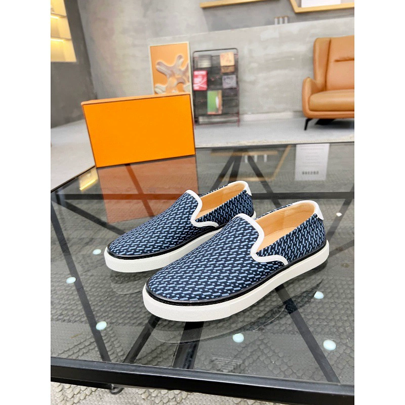 Европейские повседневные мужские кроссовки из холста, мужские джинсовые слипоны, новые мужские туфли для вождения и путешествий.