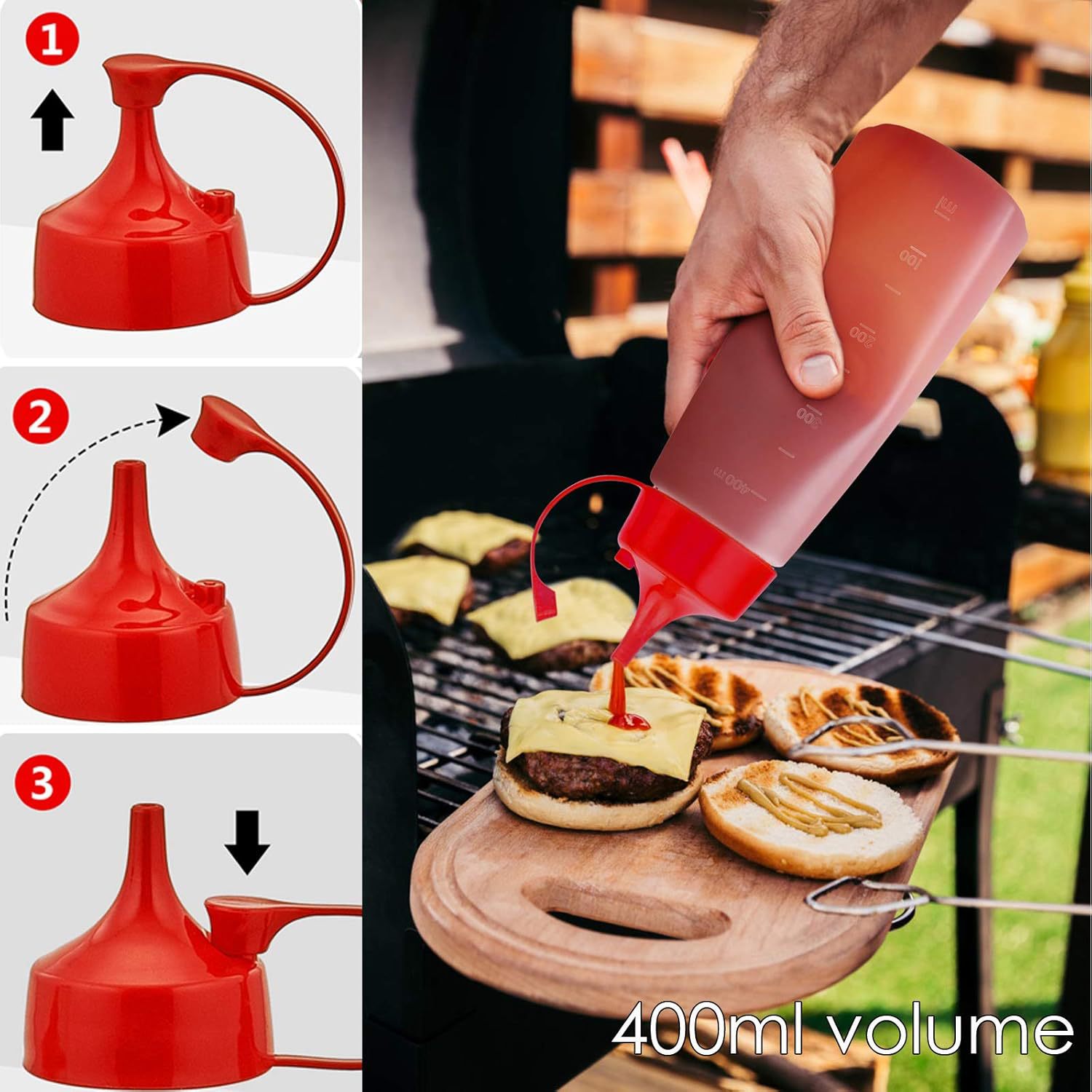 Amazon Hot Sale Set BBQ al aire libre Mango de madera Teppanyaki cocina hamburguesa carne de hamburguesas herramientas combinadas