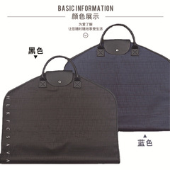 Bamboo pattern Oxford cloth waterproof suit cover dust bag foam bottom jacquard polyester cloth hand-high end suit bag