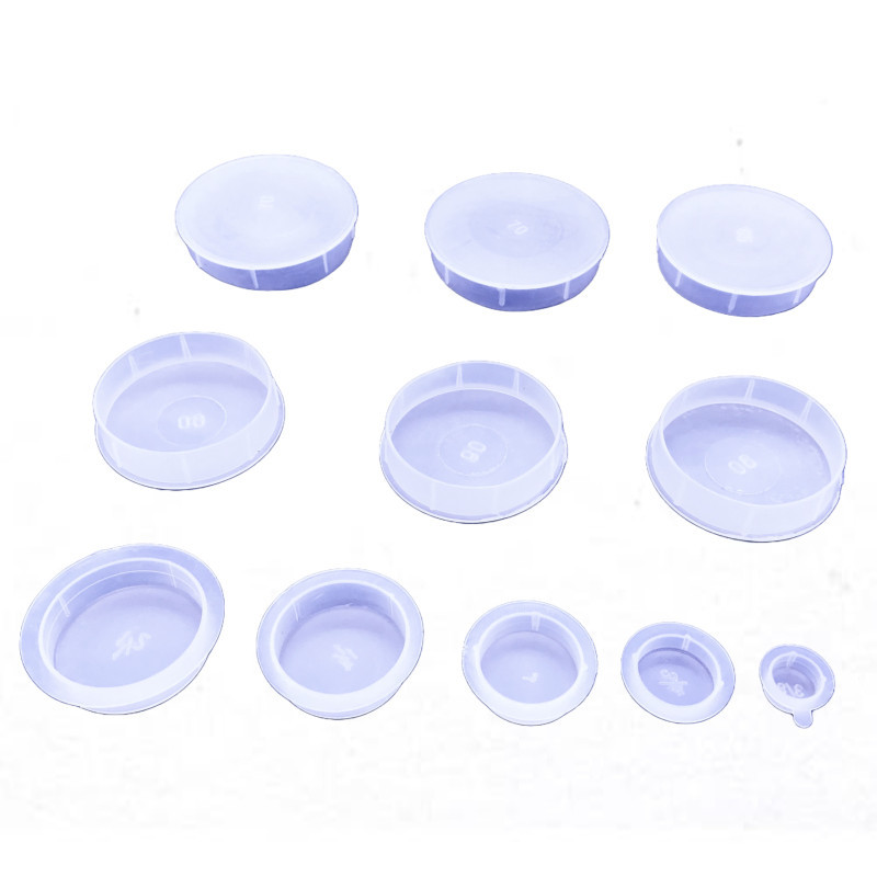 PEプラスチックネジ付きインナープラグ部品 キャップナット 防塵パイププラグ プラスチックプラグ 透明ゴムプラグ ネジ保護カバー