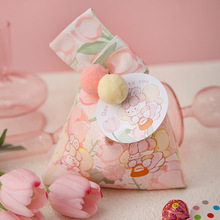 交叉喜糖袋可爱卡通宝宝满月生日回礼满月出生高级感布袋结婚专用