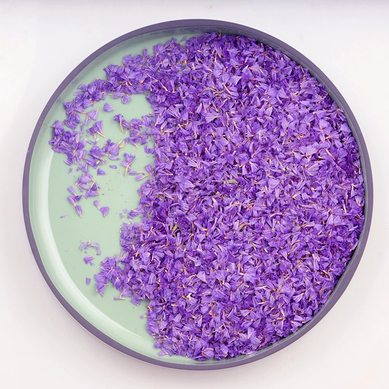 В этом году недавно произведенные Синие Лепестки 100 г 500 г запеченный торт, кофе, чай с молоком, мыло ручной работы и другие декоративные цветы