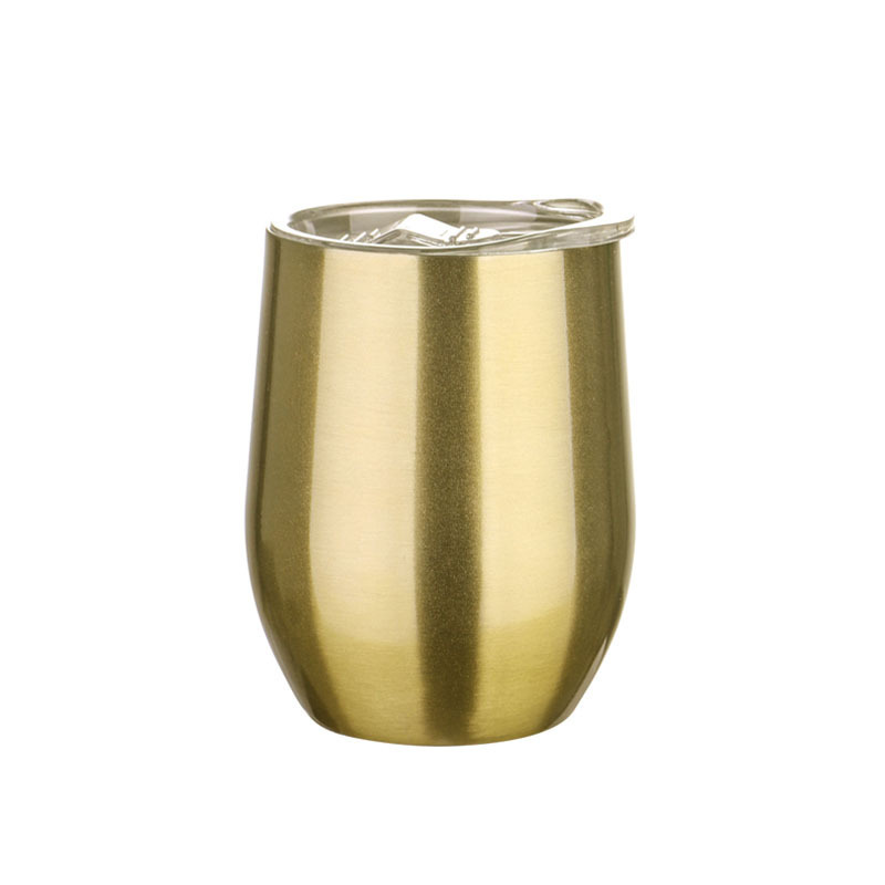 Taza de huevo de acero inoxidable 304 12oz taza de cerveza vacío taza de cáscara de huevo transfronteriza taza de agua portátil al por mayor