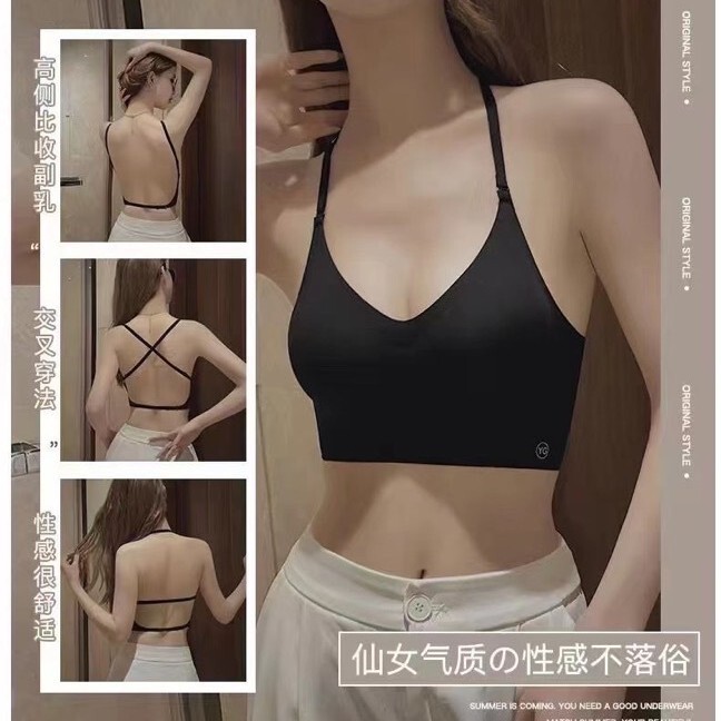 No bra push up drooping sexy light corner cup you support sexy beauty triangle sense anti-underwear French steel ring see