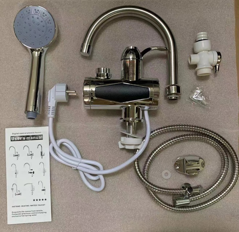 クロスボーダー即ち熱式電気蛇口厨房風呂デジタル表示速熱蛇口三秒加熱冷暖両用タイプ|undefined