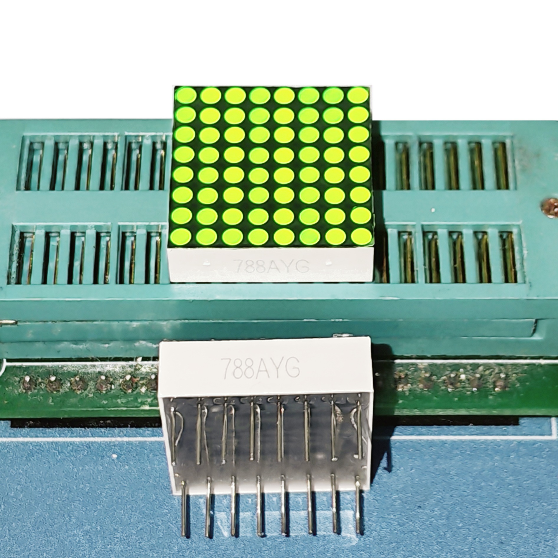 LED数码管点阵模块1.9mm8*8高亮黄绿色788AYG共阴788BYG共阳