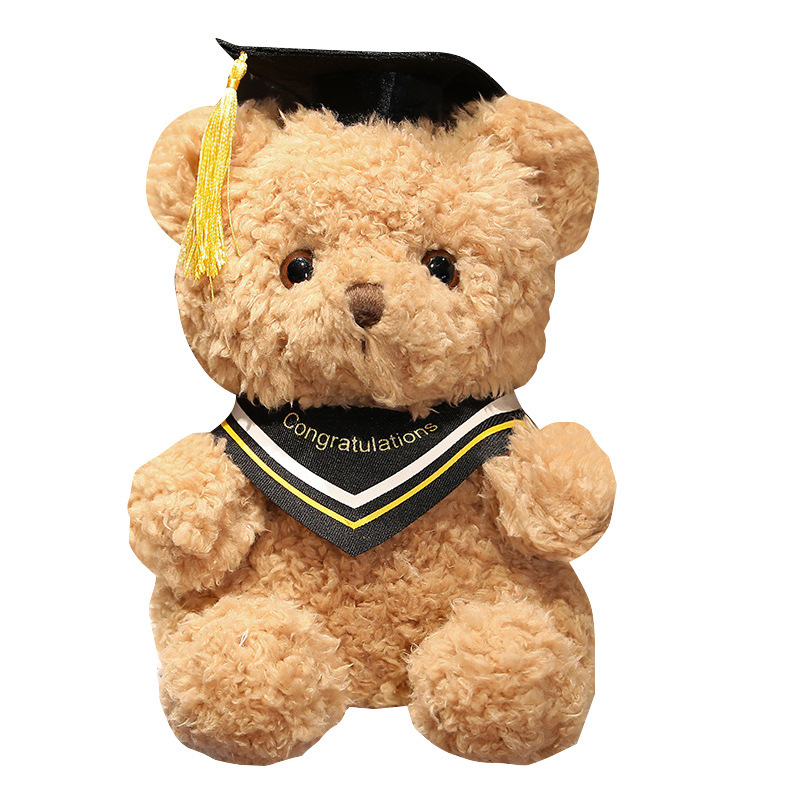 Doctor de dibujos animados sombrero Teddy Bear muñeca juguetes de peluche uniformes de licenciatura osos abrazando osos muñecas regalo de graduación