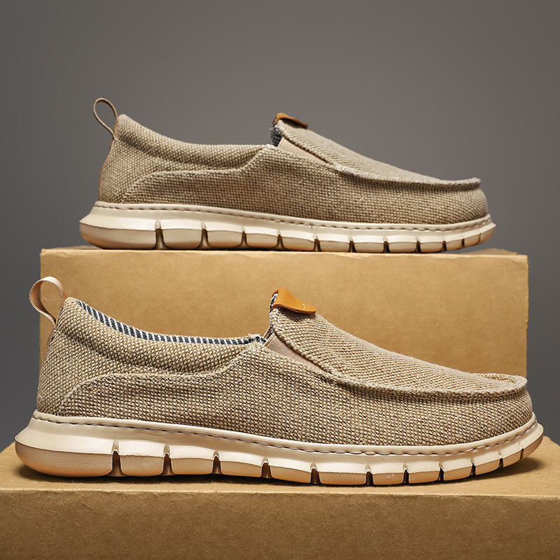 Nuevos zapatos Lefu transfronterizos, zapatos casuales, zapatos de lona para hombre, ropa de comercio exterior, pedales perezosos