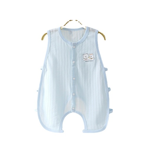 Baby pipa thin summer newborn one-piece clothes sleeveless vest for boys summer climbing clothes