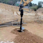 小型螺旋钻机螺旋钻孔地基打桩机设备液压钻机动力头机器批发