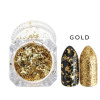 Brand platinum nail sequins for manicure, nail decoration, internet celebrity, gold and silver