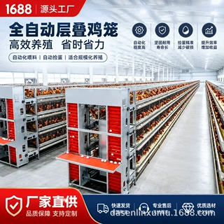 鹌鹑跨境喂养鸡全自动化家禽智能温控设备组合层叠育雏h型蛋鸡笼