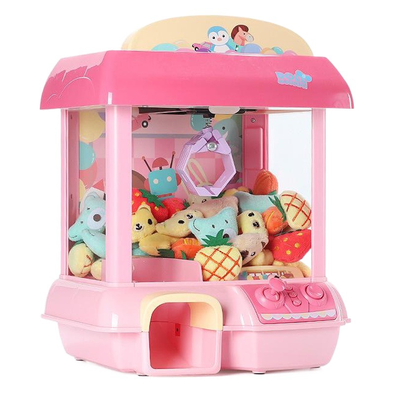 Mini máquina de muñeca de captura para niños música ligera control inalámbrico hogar clip muñeca caramelo torcido huevo máquina de juego juguete