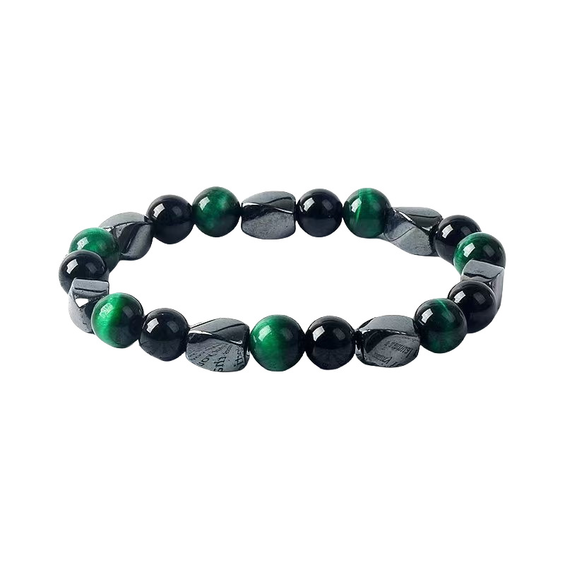 그린 타이거 아이 + 브라이트 스톤 + 블랙 담즙