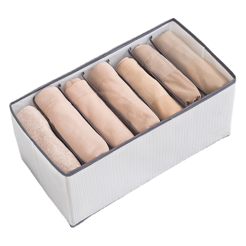 [Transfronterizo] pantalones plegables ropa de almacenamiento de ropa artefacto separado caja de almacenamiento armario caja de almacenamiento transparente
