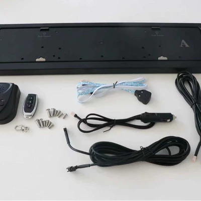 European standard license plate frame for electric vehicles, European standard modified flip-up license plate holder for Russia and Ukraine, license plate number protection