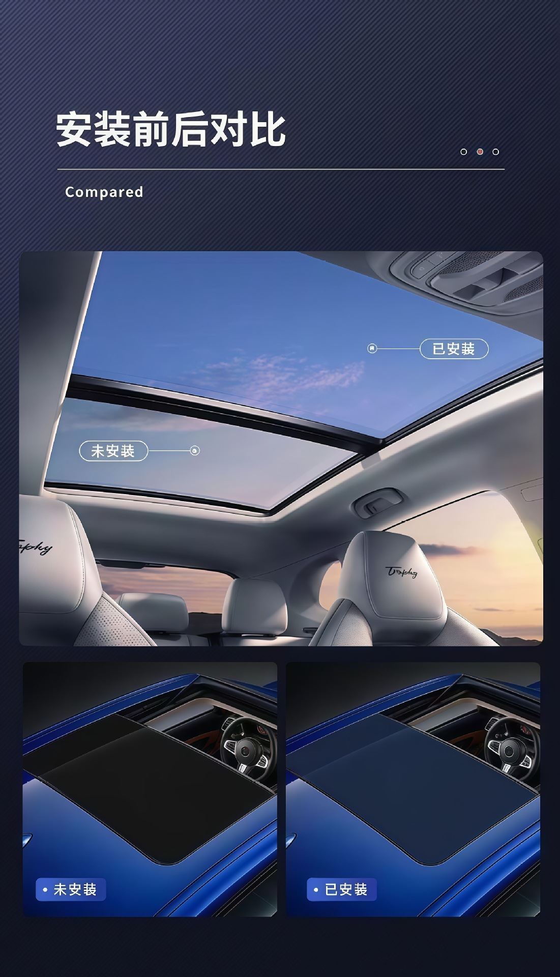 Car Tpu Film Panoramic Sunroof High Insulation Ice Armor Film High Sun Protection Explosion-Proof Anti-Uv Car Roof Glass Film