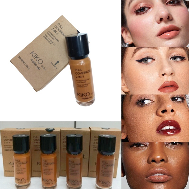 Cross-border 309K Concealer Moisturizing Deep Skin Tone Glass Bottle Moisturizing and Hydrating Concealer Lightweight Flawless Foundation Cream