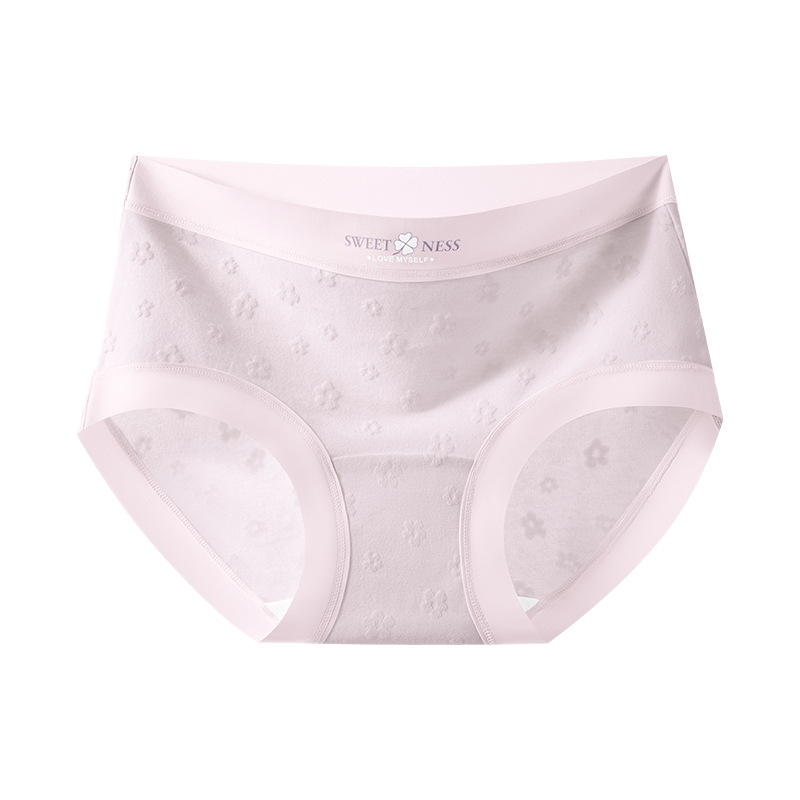 Bragas de algodón con entrepierna alargada ~ A calzoncillos de cintura media de algodón para niñas 10A entrepierna antibacteriana entrepierna de algodón entrepierna transpirable para mujer