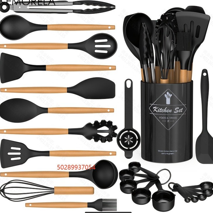 Edición luz utensilios de cocina 17 unidades traje medición espátula barril herramientas Cocina